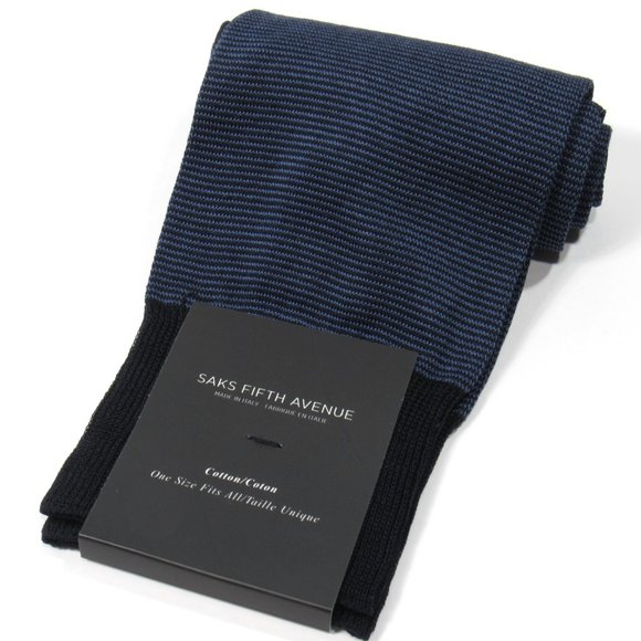 Saks Fifth Avenue Other - Saks Fifth Avenue Mens Chevron Pattern Socks Navy
